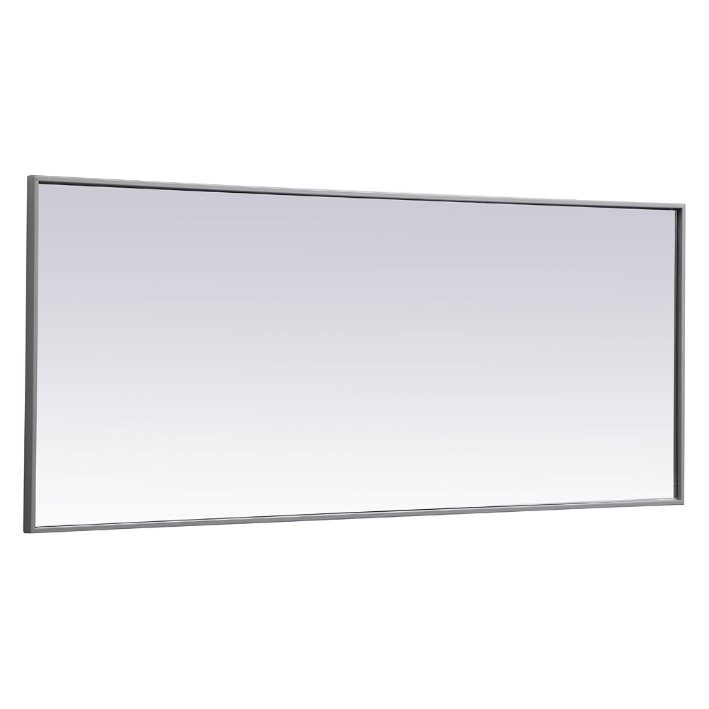 Elegant Wall Mirror - Gray, L 24" (MR42460GR)