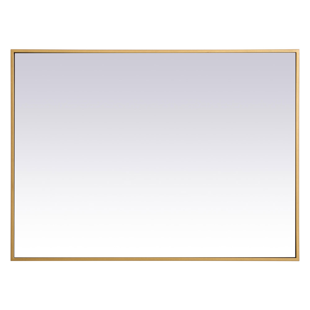 Elegant Wall Mirror - Brass, L 36" (MR42736BR)