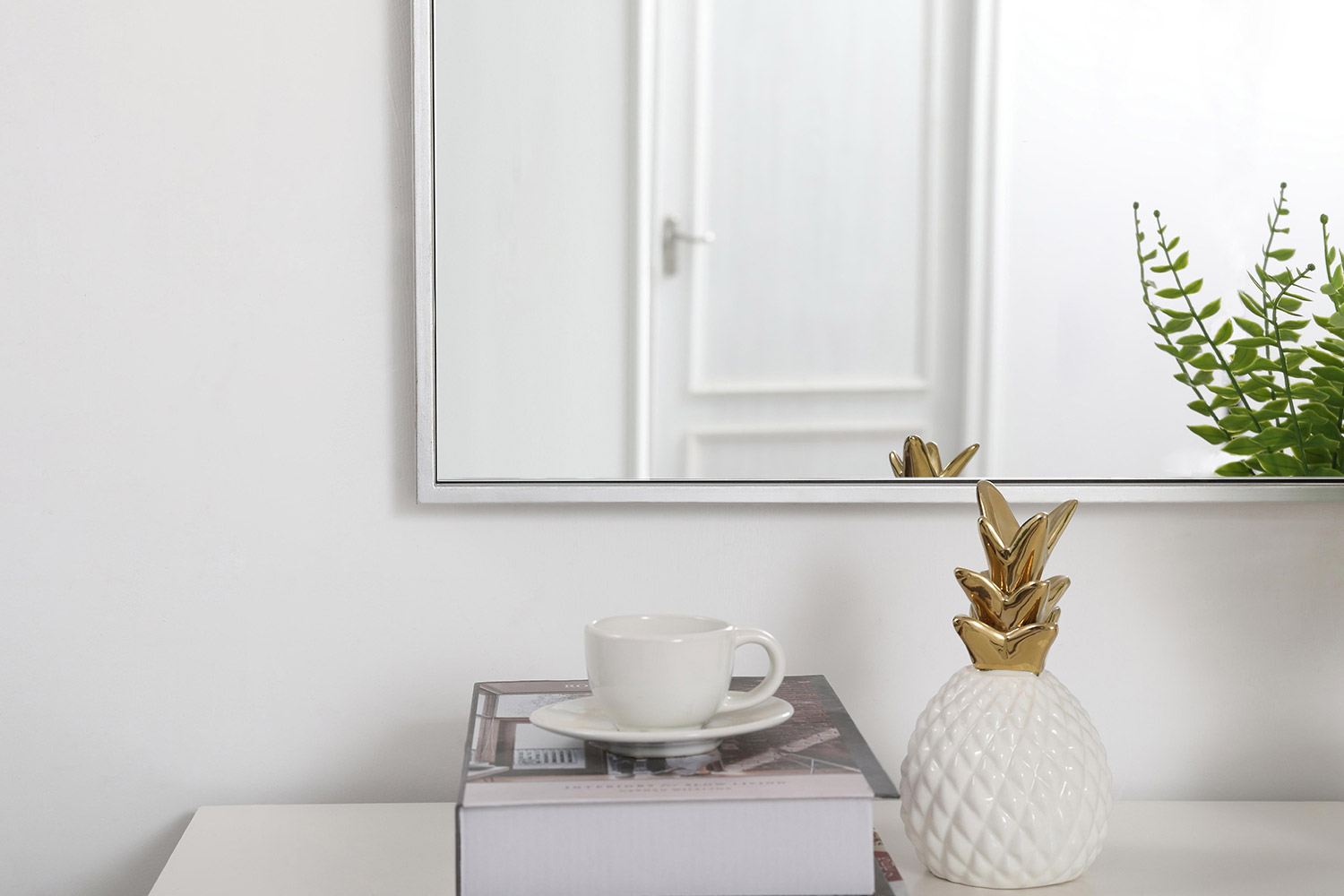 Elegant Wall Mirror - Silver, L 36" (MR42736S)