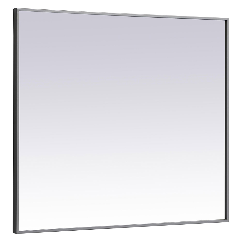 Elegant Wall Mirror - Gray, L 36" (MR43036GR)