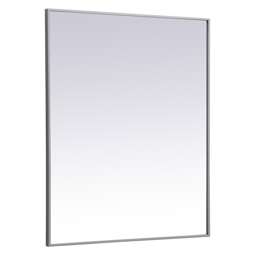 Elegant Wall Mirror - Gray, L 36" (MR43036GR)