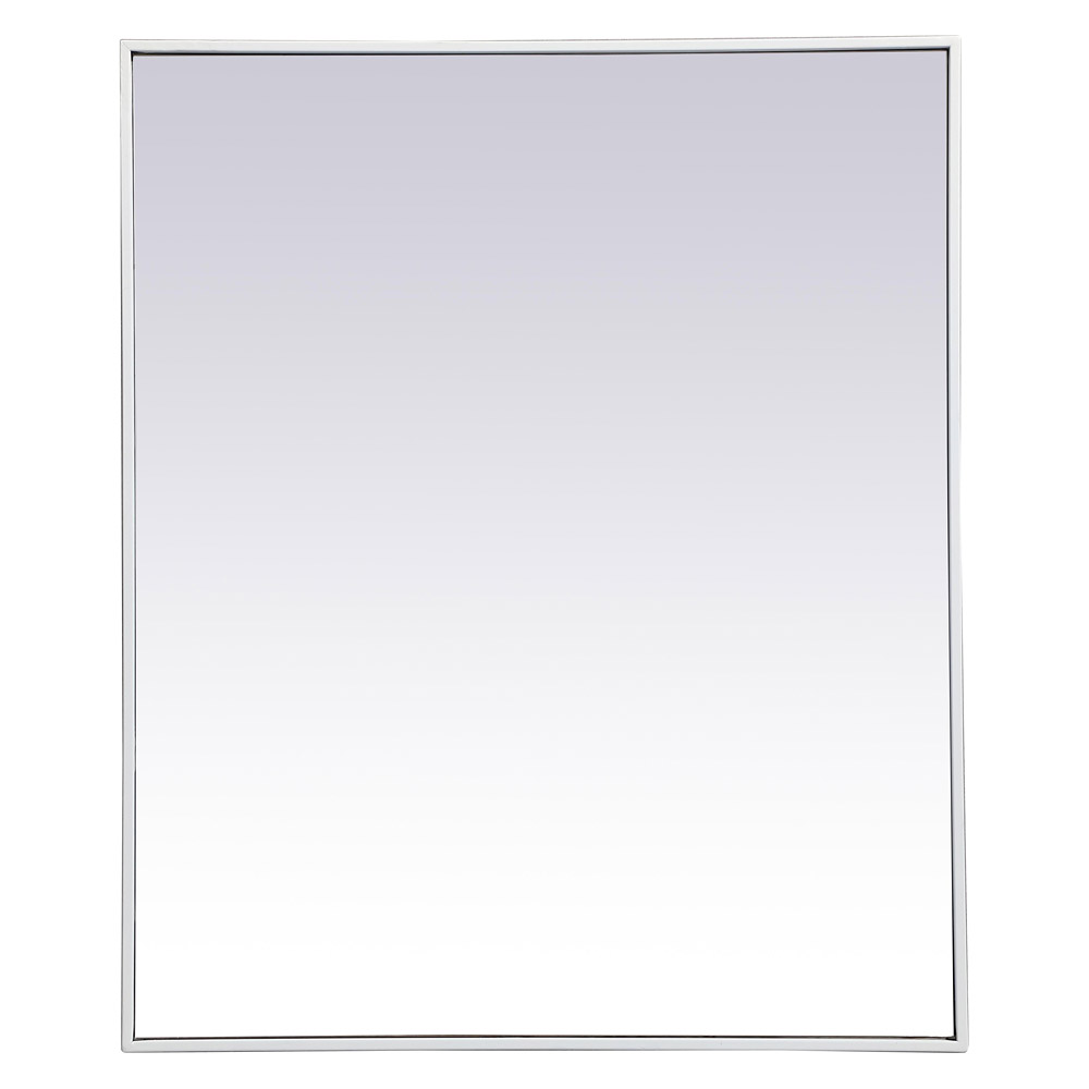 Elegant Wall Mirror - White, L 36" (MR43036WH)