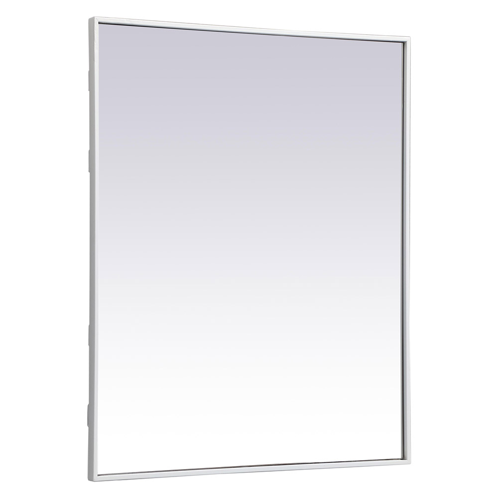 Elegant Wall Mirror - White, L 36" (MR43036WH)