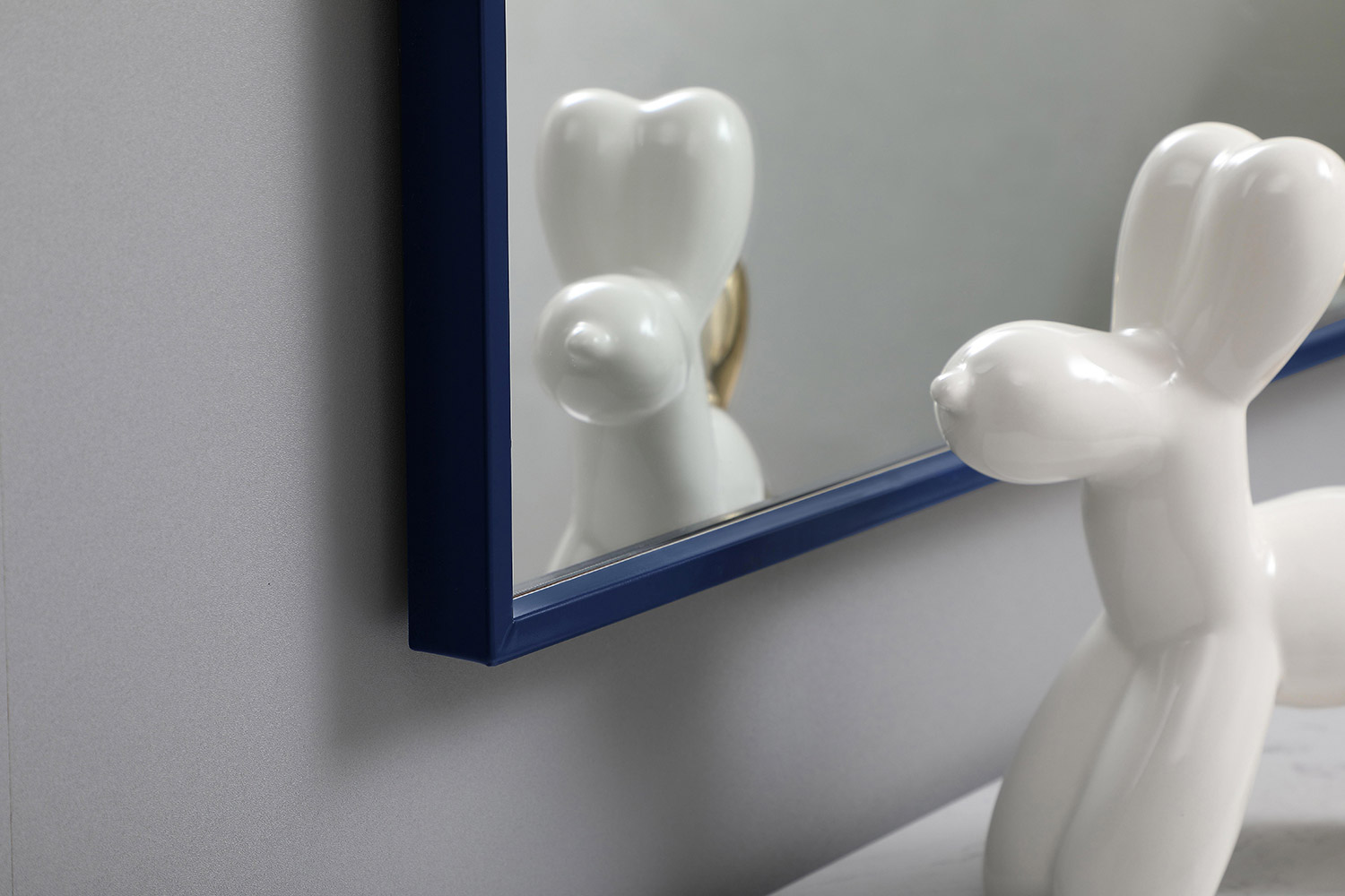 Elegant Wall Mirror - Blue, L 40" (MR43040BL)