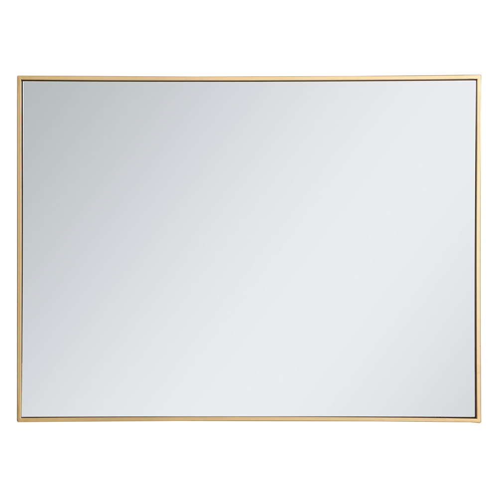 Elegant Wall Mirror - Brass, L 40" (MR43040BR)