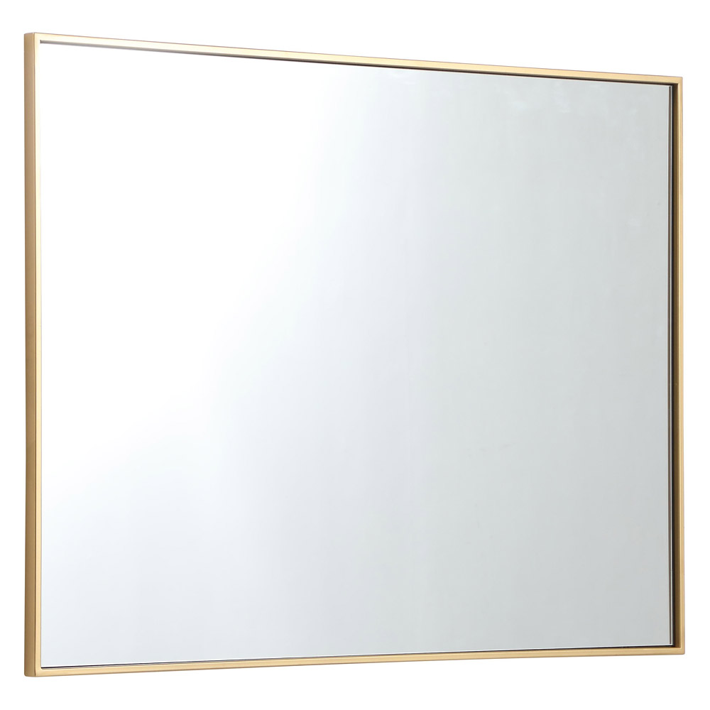 Elegant Wall Mirror - Brass, L 40" (MR43040BR)