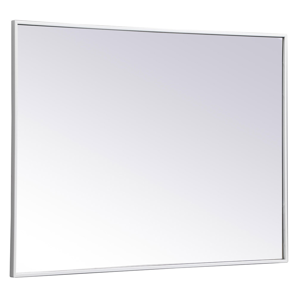 Elegant Wall Mirror - White, L 40" (MR43040WH)