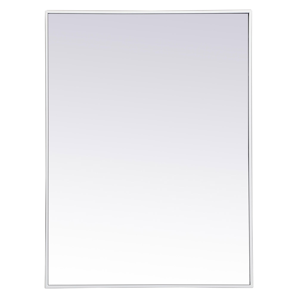 Elegant Wall Mirror - White, L 40" (MR43040WH)