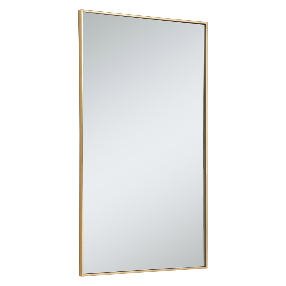 Elegant Wall Mirror - Brass, L 48" (MR43048BR)