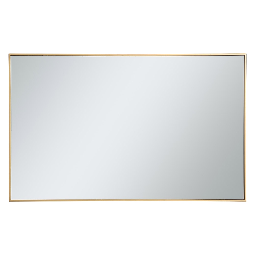 Elegant Wall Mirror - Brass, L 48" (MR43048BR)