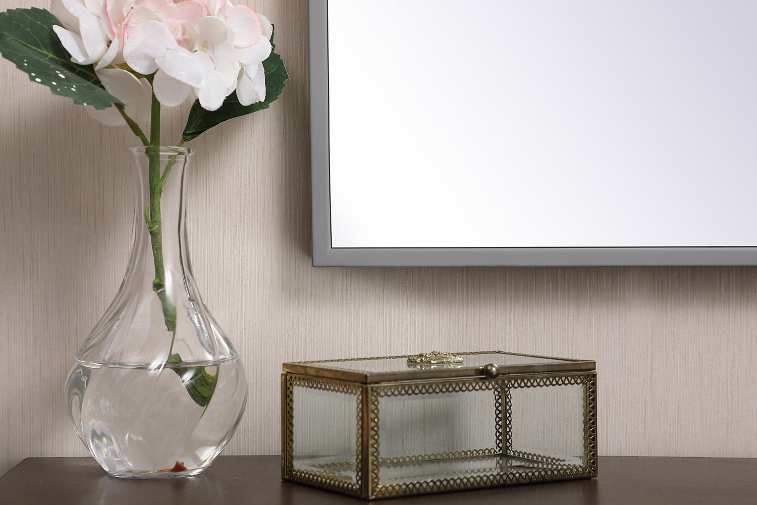 Elegant Wall Mirror - Gray, L 48" (MR43048GR)