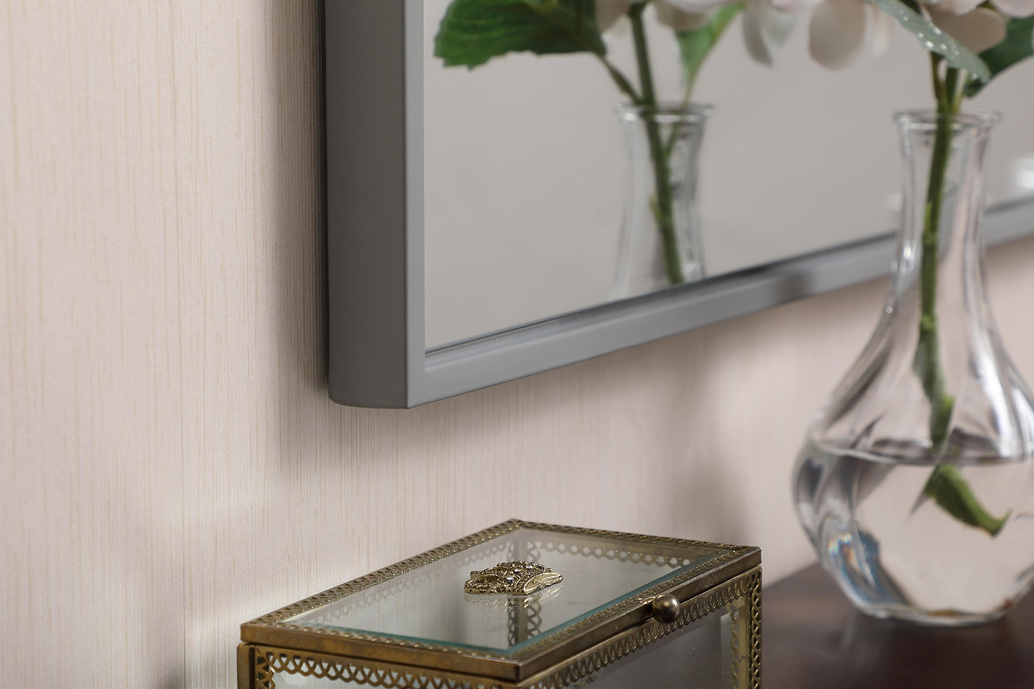 Elegant Wall Mirror - Gray, L 48" (MR43048GR)