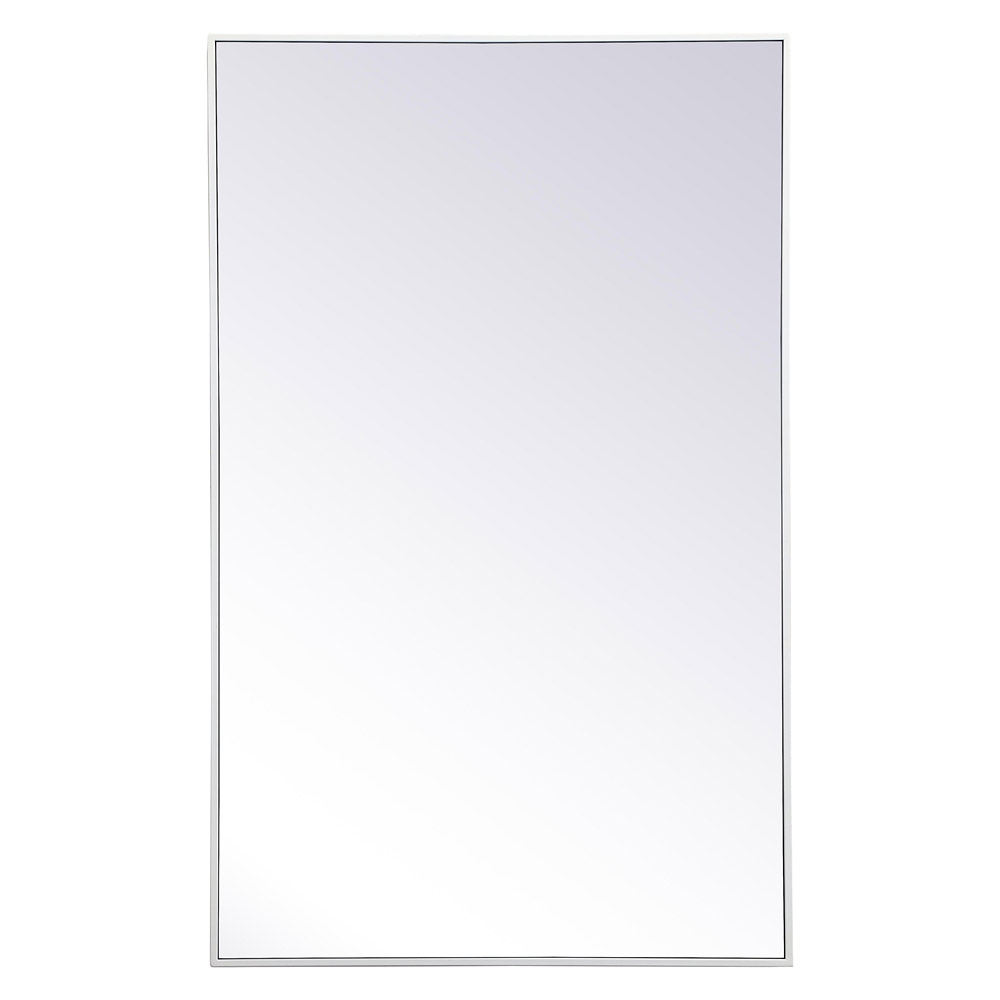 Elegant Wall Mirror - White, L 48" (MR43048WH)