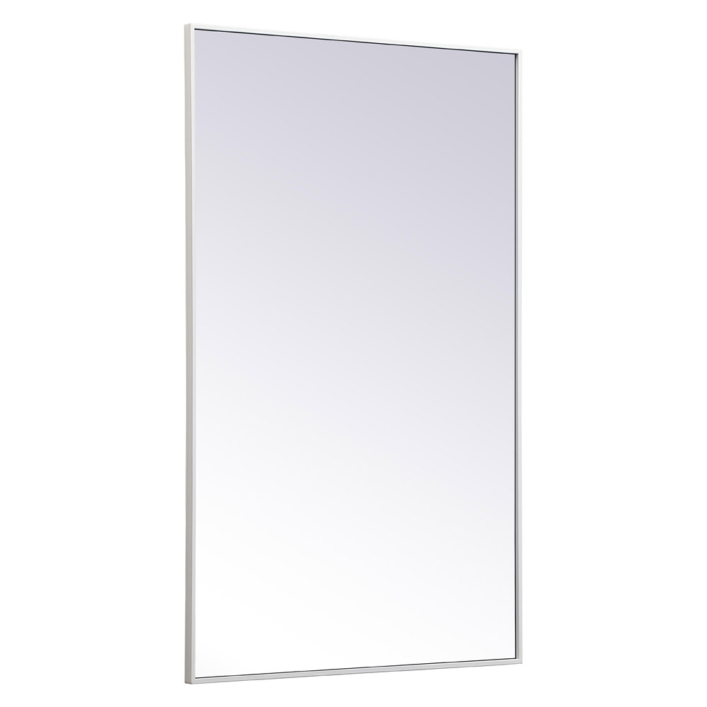 Elegant Wall Mirror - White, L 48" (MR43048WH)