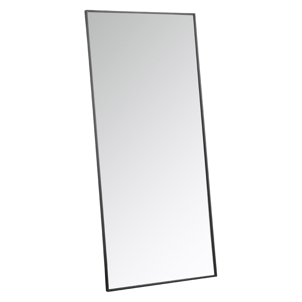 Elegant 30" Metal Frame Rectangle Mirror - Black (MR43060BK)