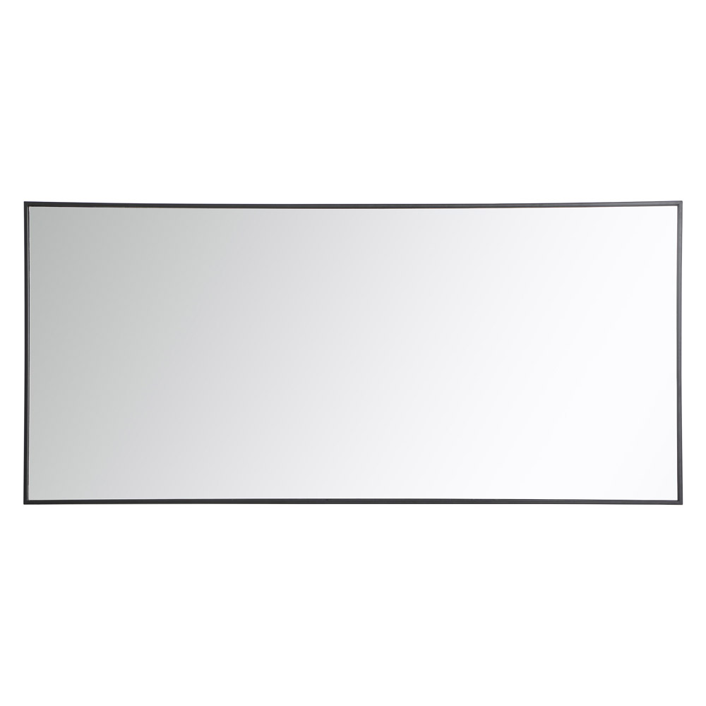 Elegant 30" Metal Frame Rectangle Mirror - Black (MR43060BK)