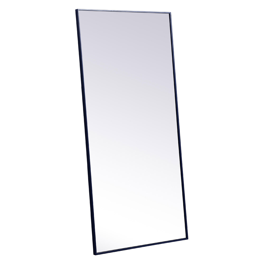 Elegant 30" Metal Frame Rectangle Mirror - Blue (MR43060BL)