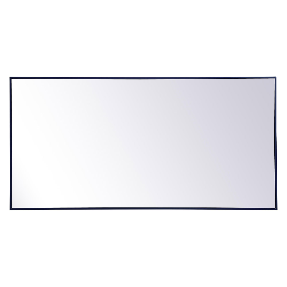 Elegant 30" Metal Frame Rectangle Mirror - Blue (MR43060BL)