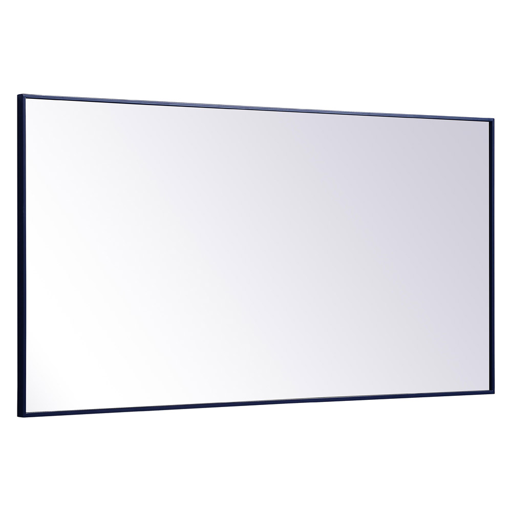 Elegant 30" Metal Frame Rectangle Mirror - Blue (MR43060BL)