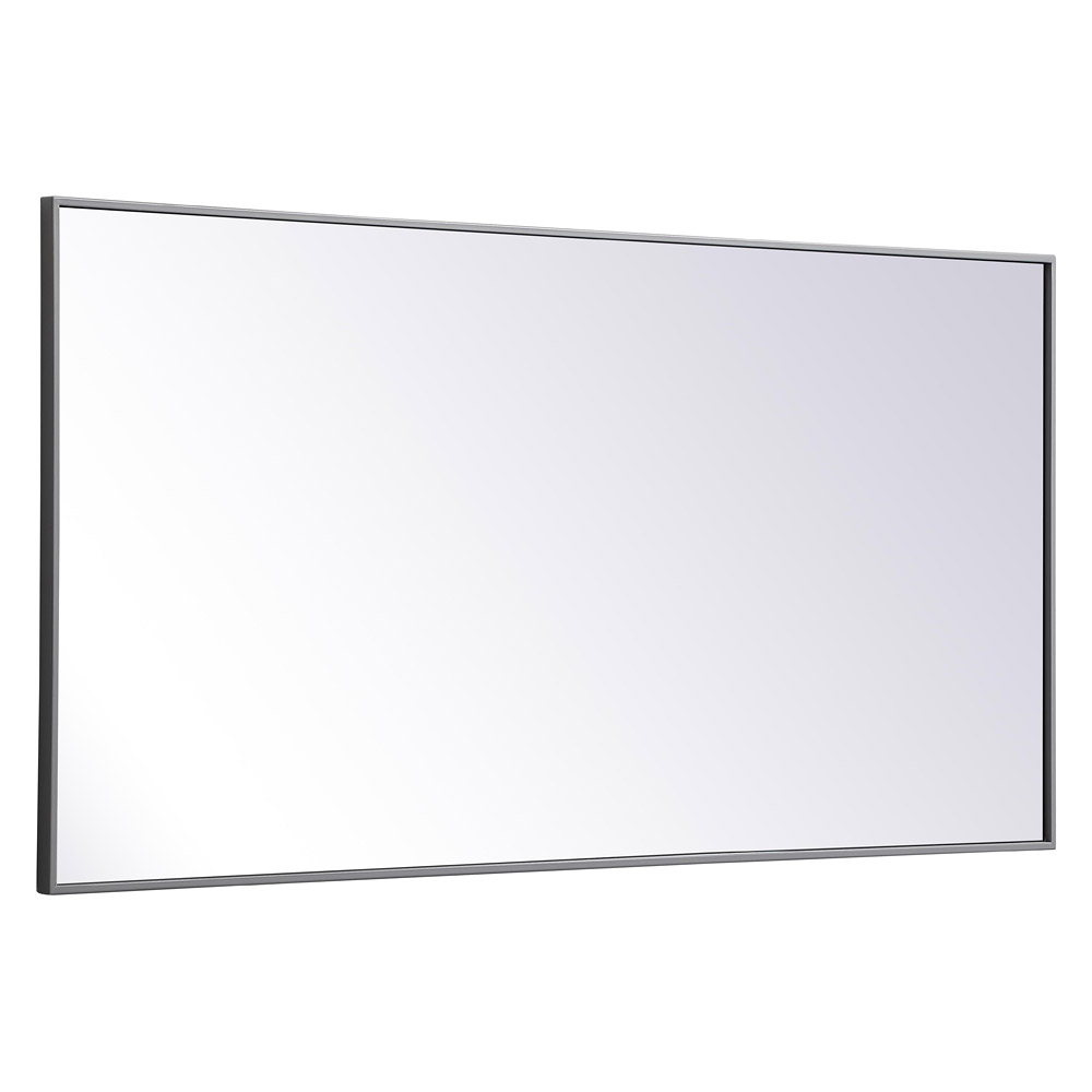 Elegant 30" Metal Frame Rectangle Mirror - Gray (MR43060GR)