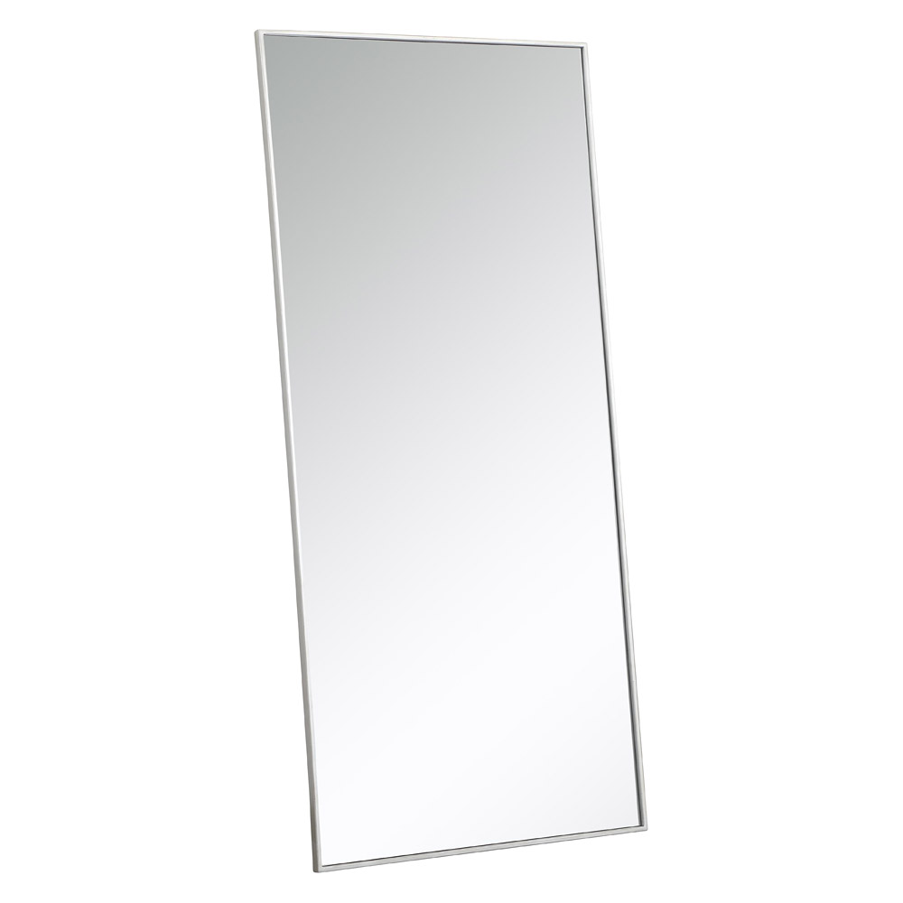 Elegant 30" Metal Frame Rectangle Mirror - Silver (MR43060S)