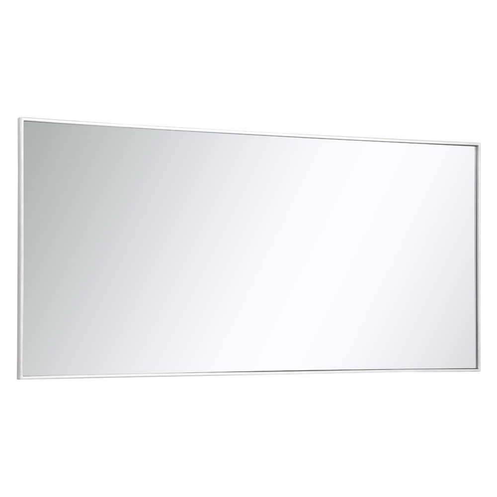 Elegant 30" Metal Frame Rectangle Mirror - Silver (MR43060S)