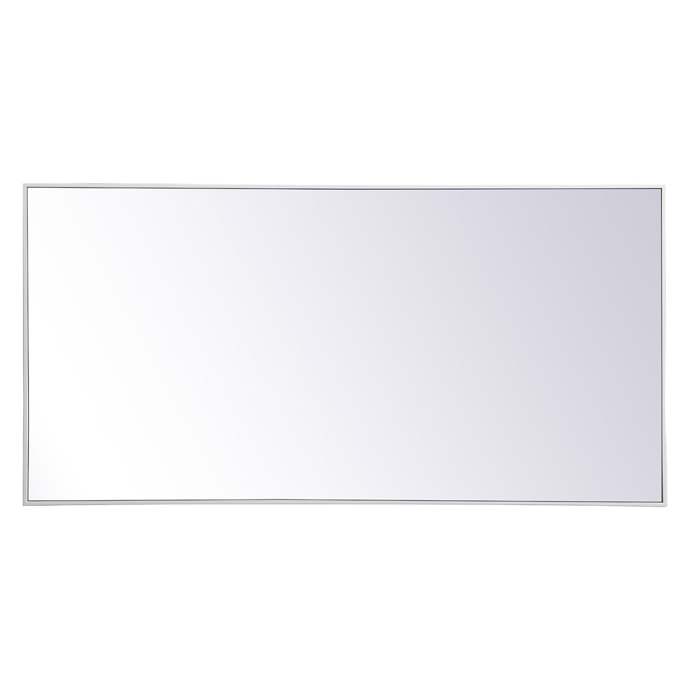 Elegant 30" Metal Frame Rectangle Mirror - White (MR43060WH)