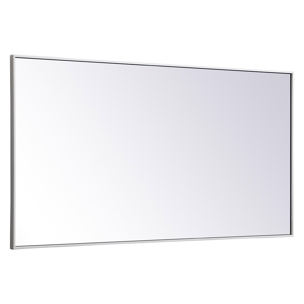 Elegant 30" Metal Frame Rectangle Mirror - White (MR43060WH)