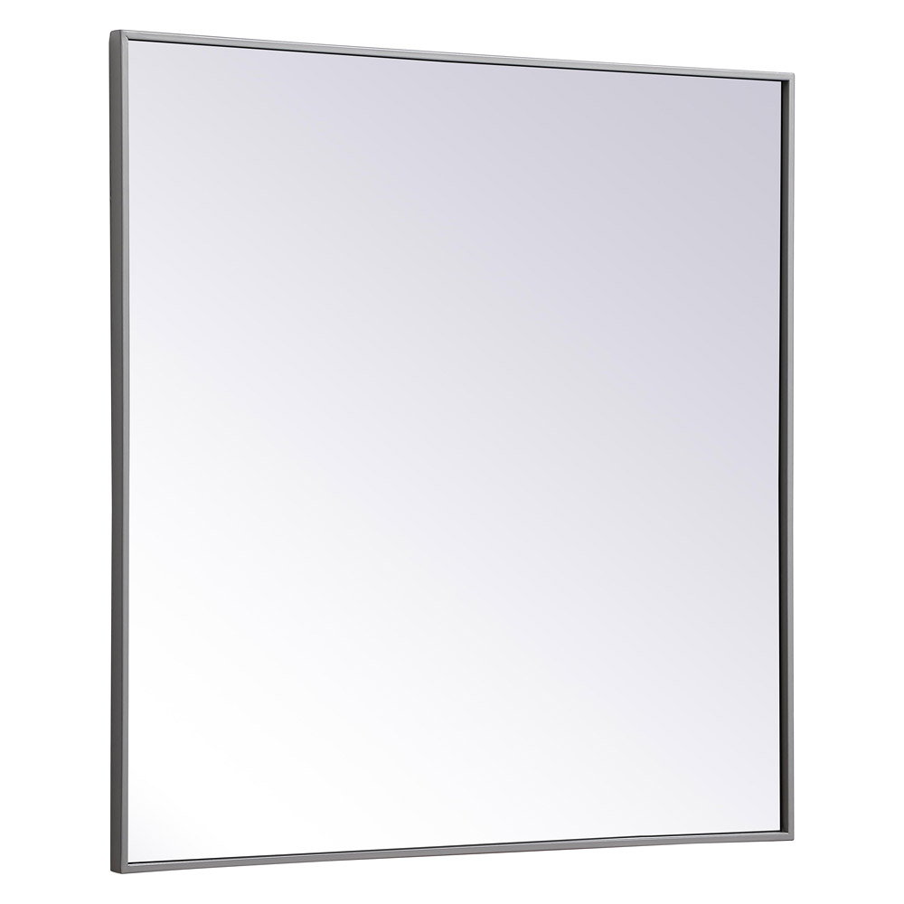 Elegant Wall Mirror - Gray, L 36" (MR43636GR)