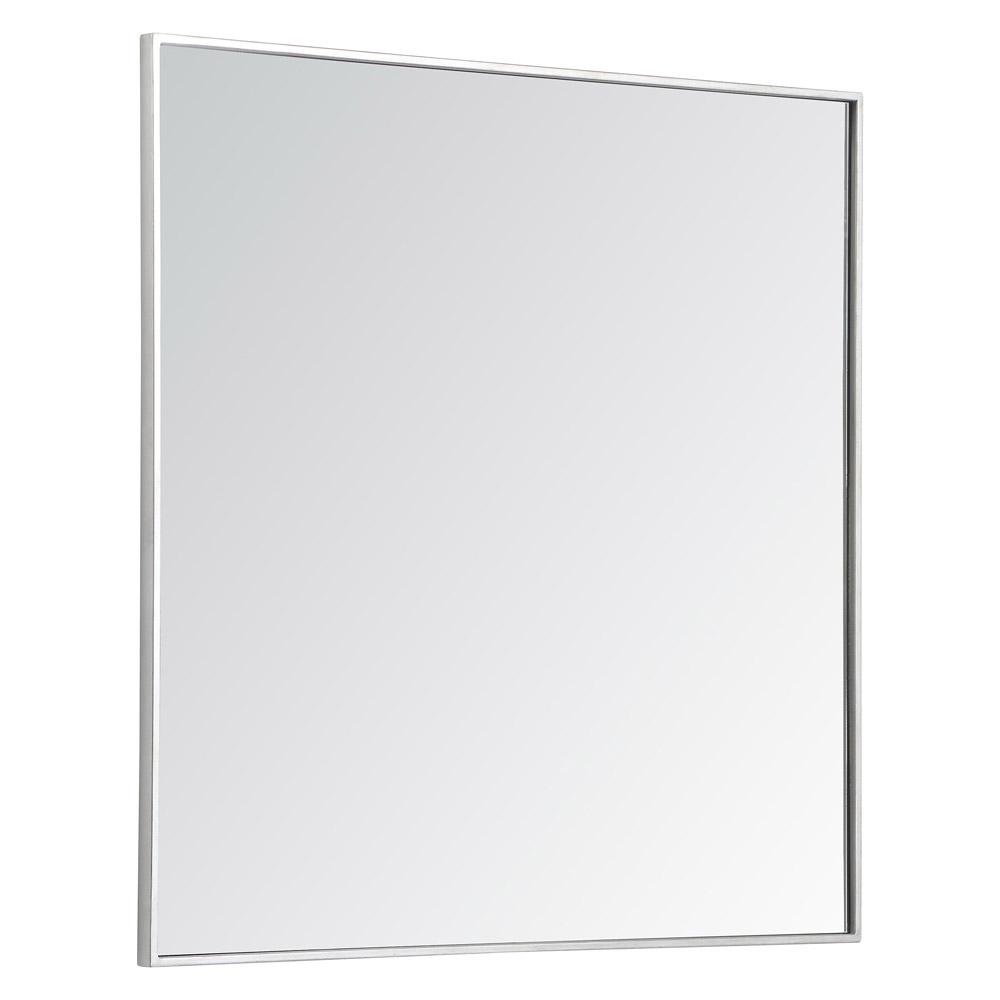 Elegant Wall Mirror - Silver, L 36" (MR43636S)