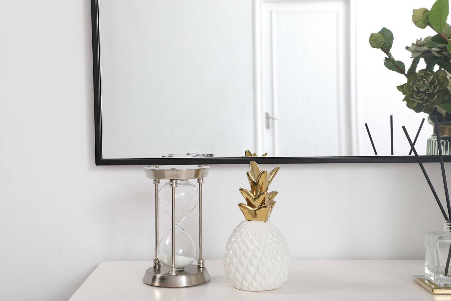 Elegant Wall Mirror - Black, L 40" (MR43640BK)