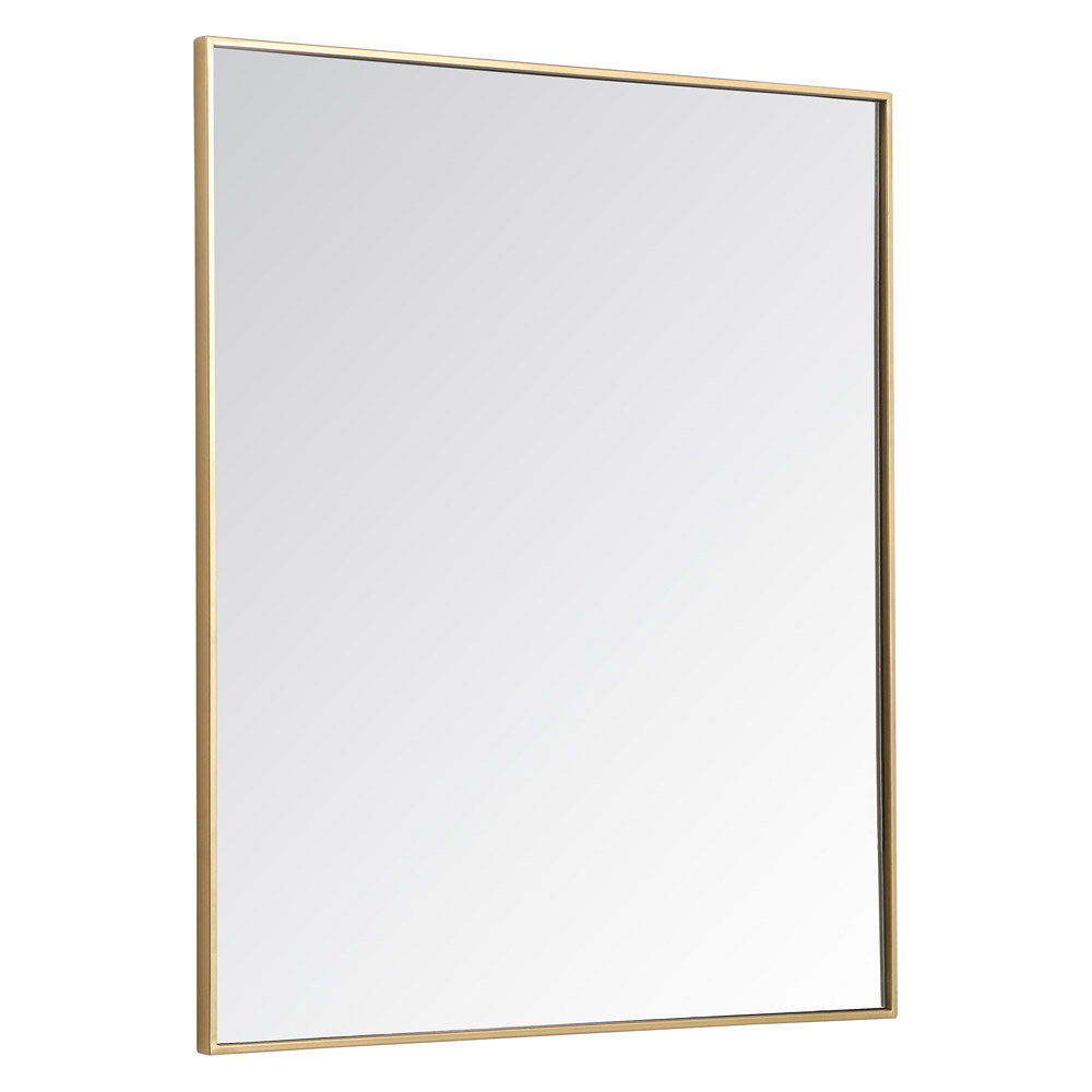 Elegant Wall Mirror - Brass, L 40" (MR43640BR)