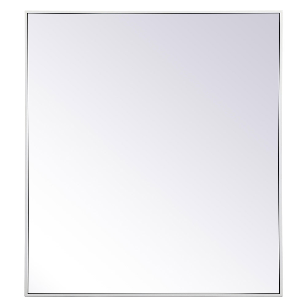 Elegant Wall Mirror - White, L 40" (MR43640WH)