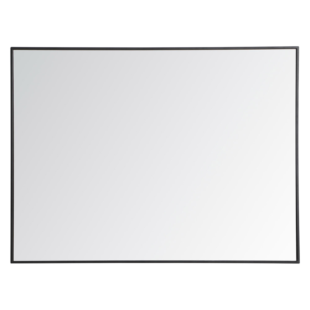 Elegant Wall Mirror - Black, L 48" (MR43648BK)