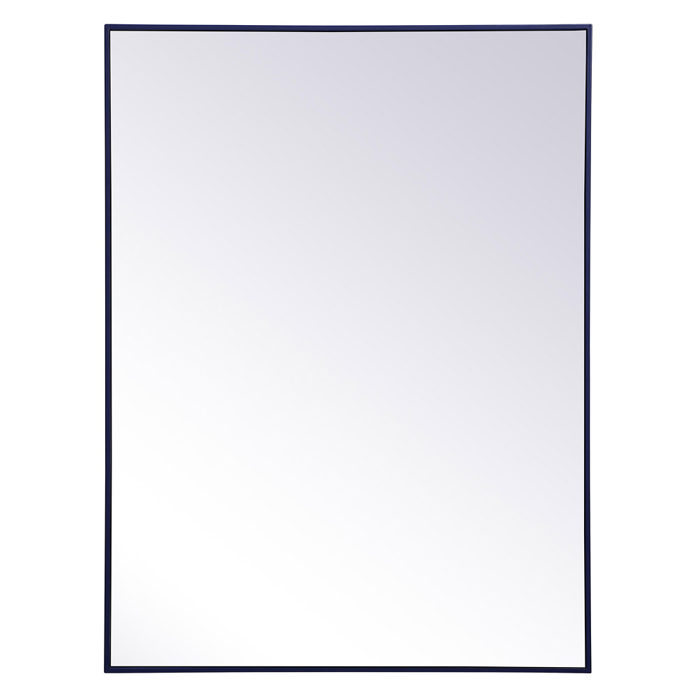 Elegant Wall Mirror - Blue, L 48" (MR43648BL)