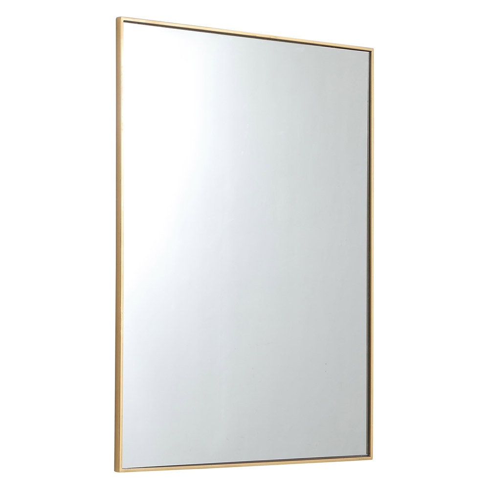 Elegant Wall Mirror - Brass, L 48" (MR43648BR)