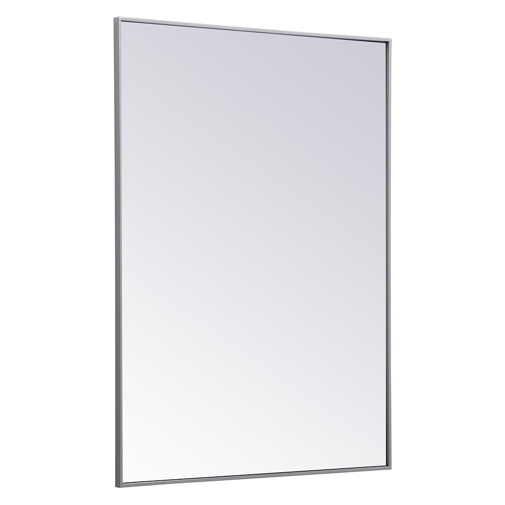 Elegant Wall Mirror - Gray, L 48" (MR43648GR)