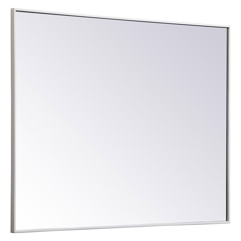 Elegant Wall Mirror - White, L 48" (MR43648WH)