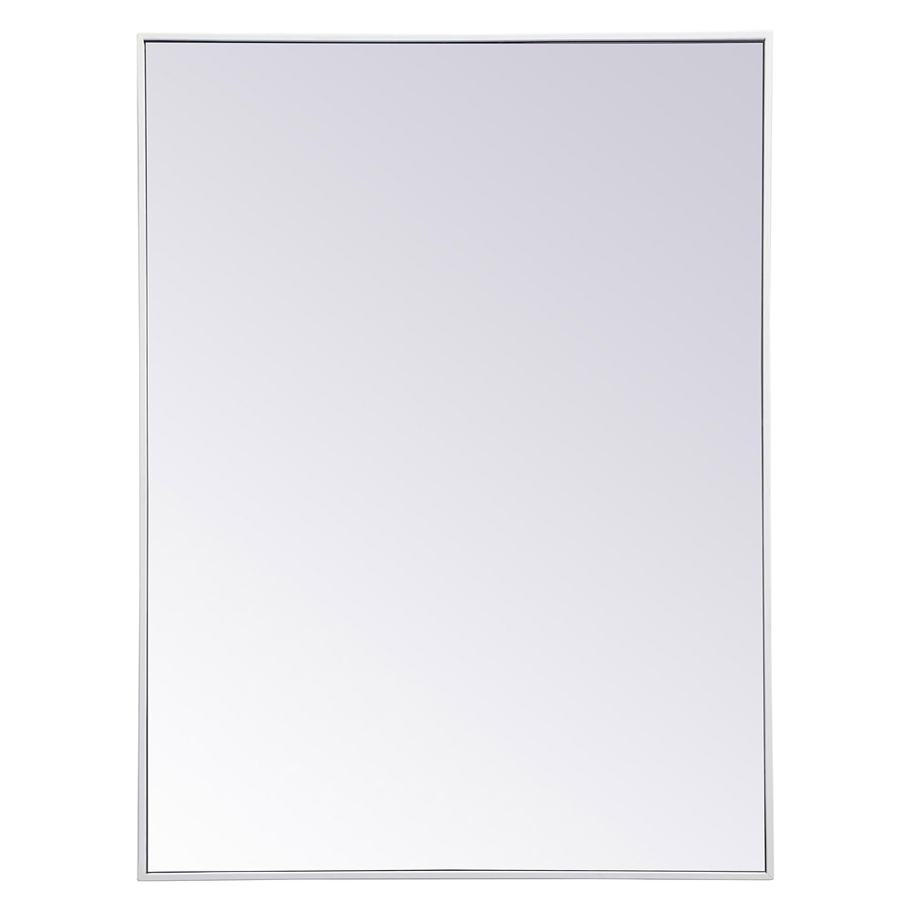 Elegant Wall Mirror - White, L 48" (MR43648WH)