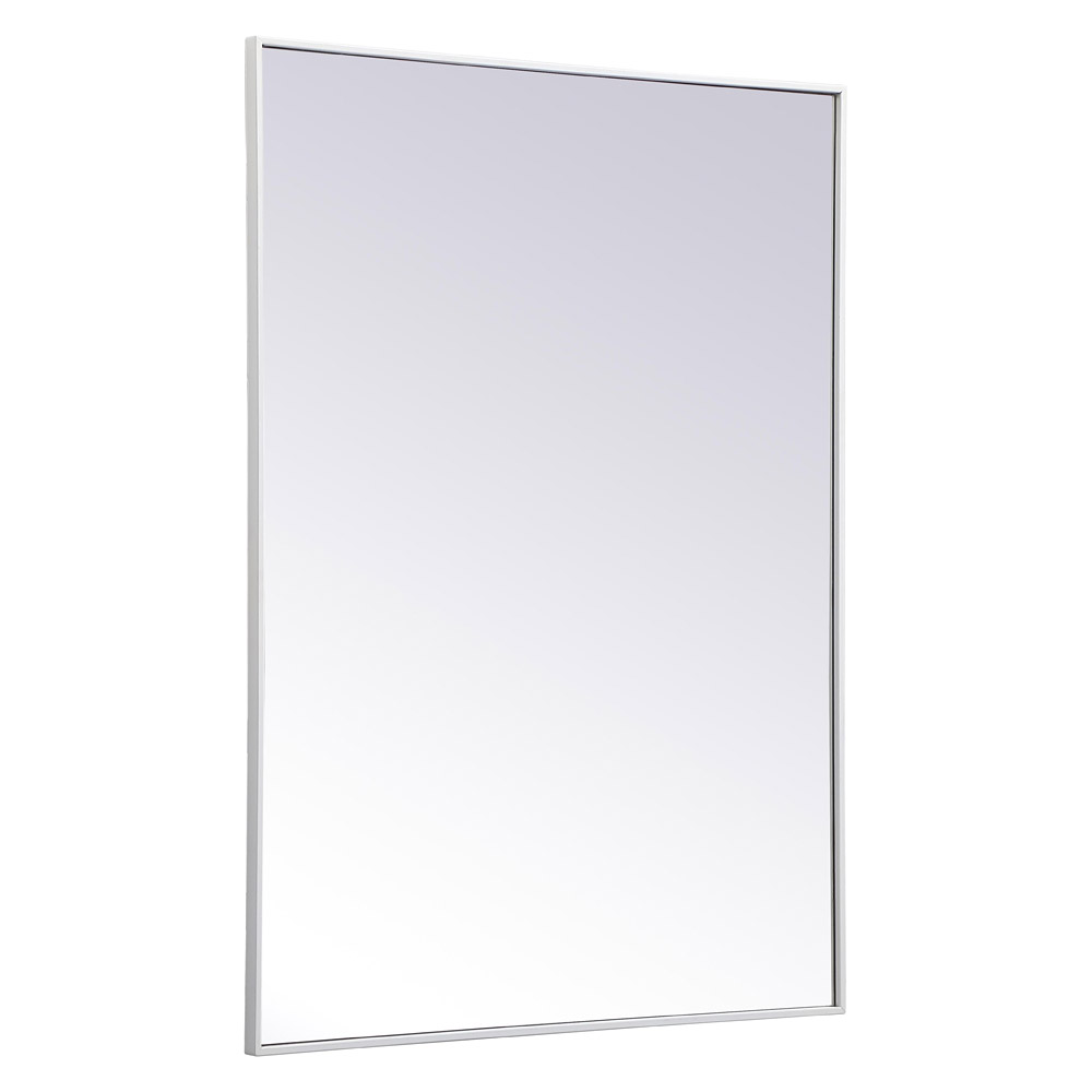 Elegant Wall Mirror - White, L 48" (MR43648WH)