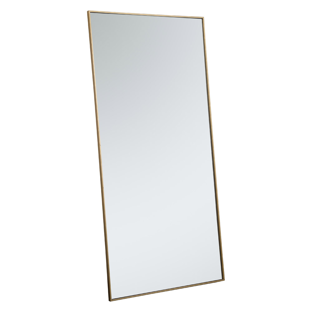 Elegant Wall Mirror - Brass, L 72" (MR43672BR)