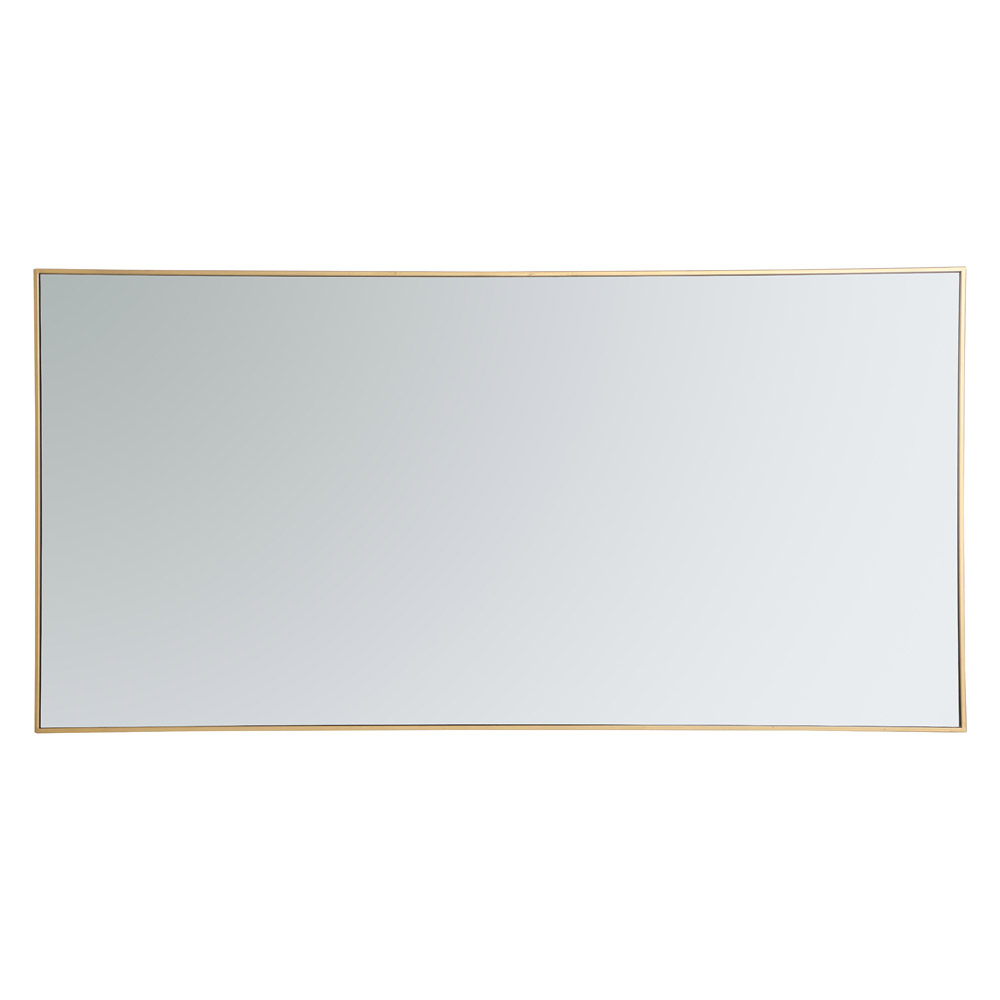 Elegant Wall Mirror - Brass, L 72" (MR43672BR)