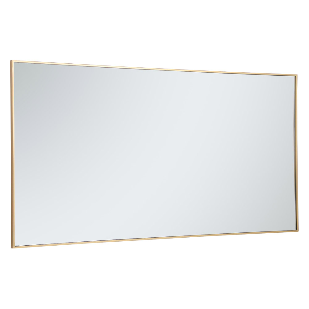 Elegant Wall Mirror - Brass, L 72" (MR43672BR)