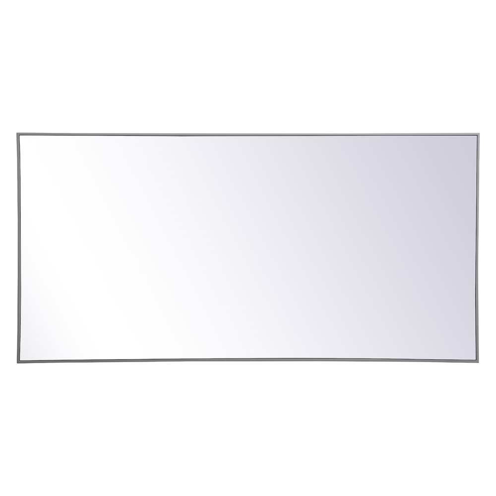 Elegant Wall Mirror - Gray, L 72" (MR43672GR)