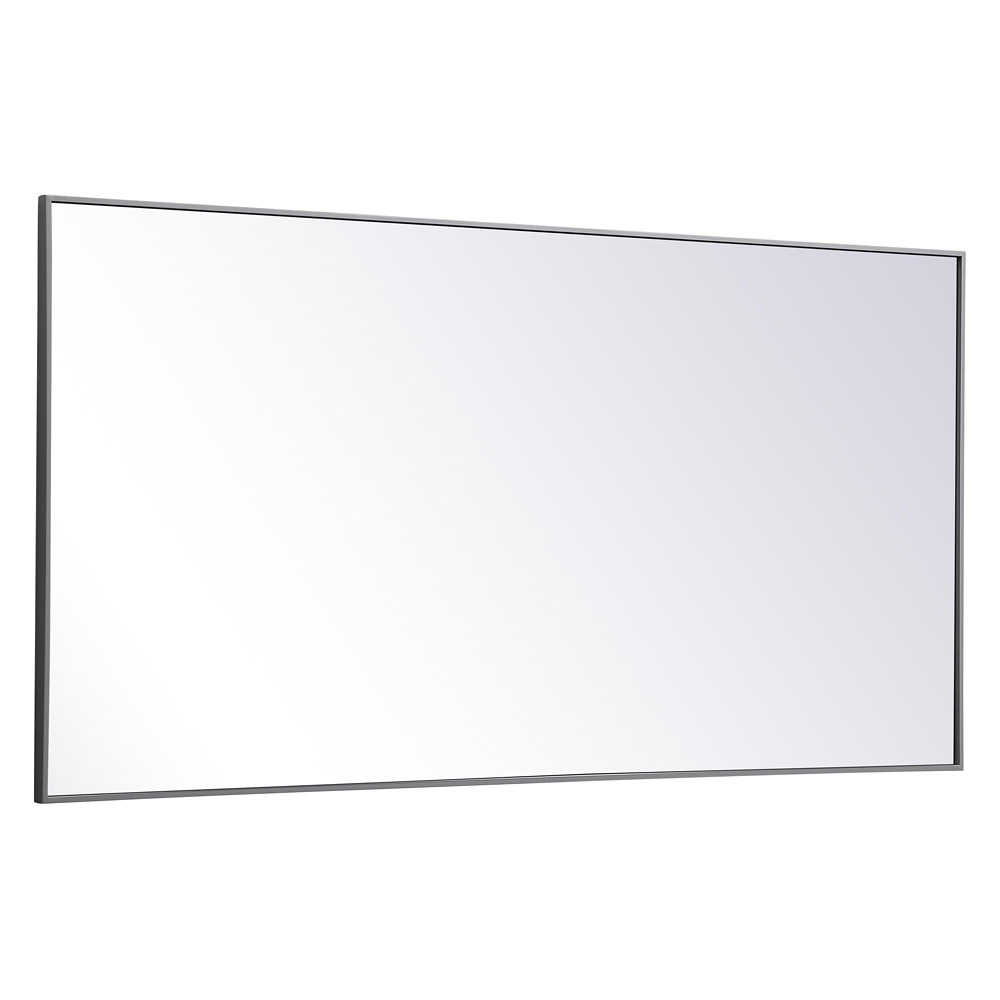 Elegant Wall Mirror - Gray, L 72" (MR43672GR)