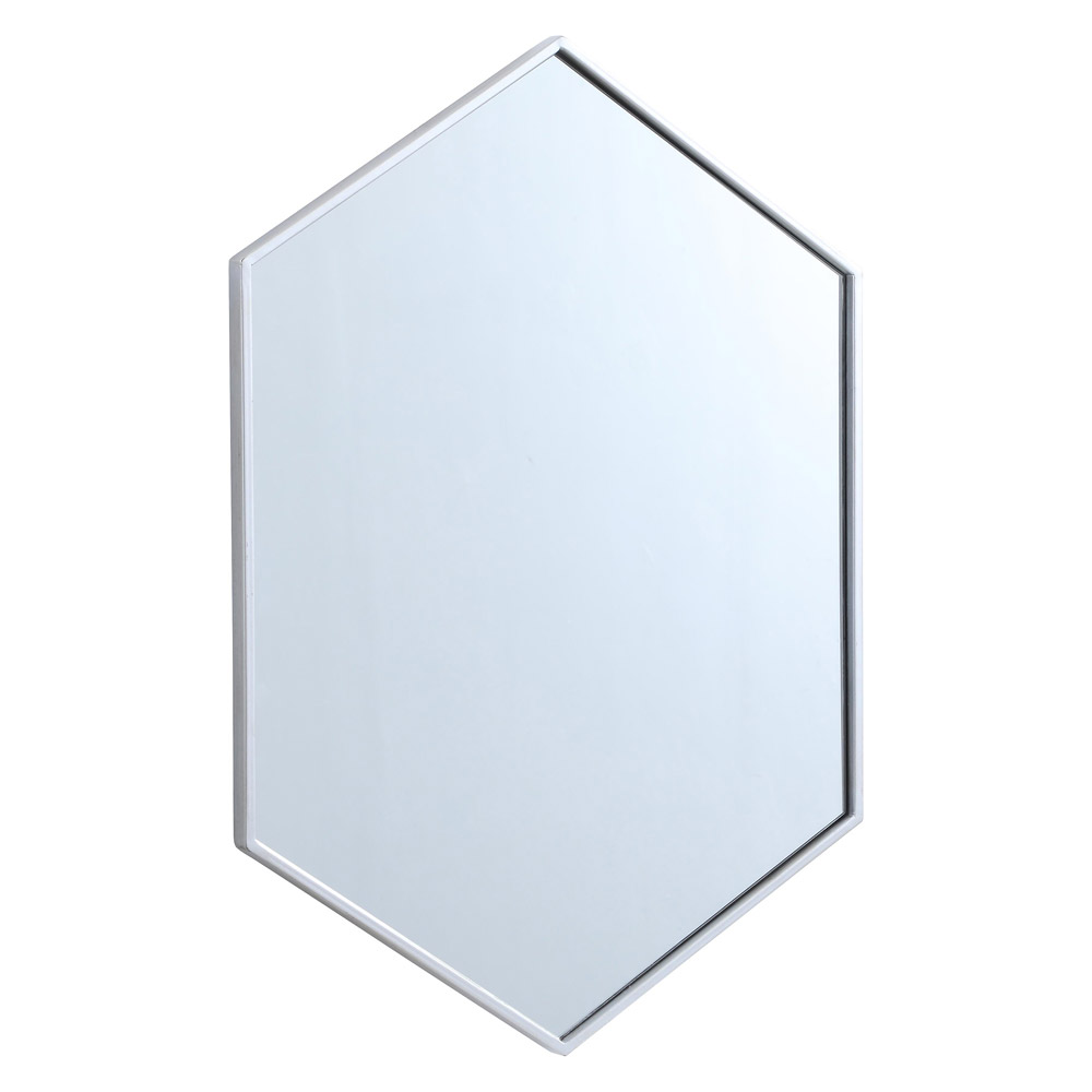 Elegant Wall Mirror - Silver, L 24" (MR4424S)