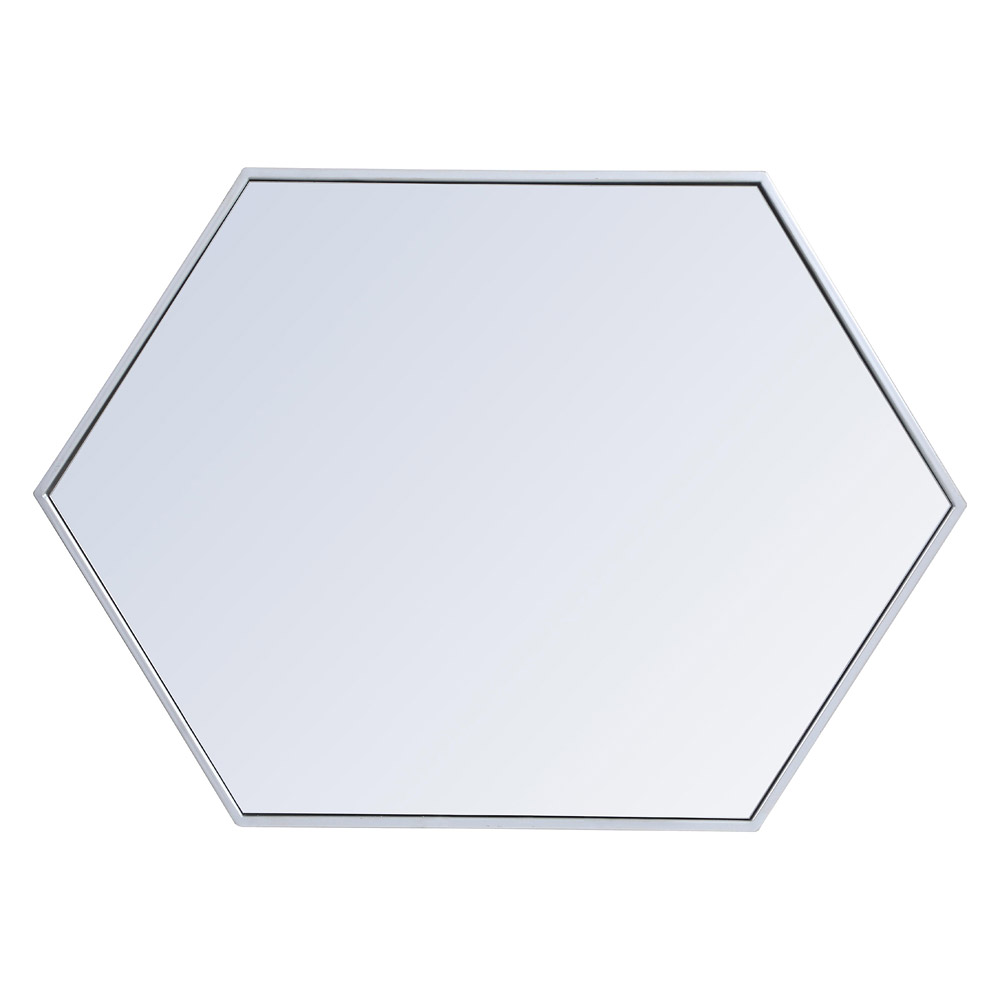 Elegant Wall Mirror - Silver, L 24" (MR4424S)