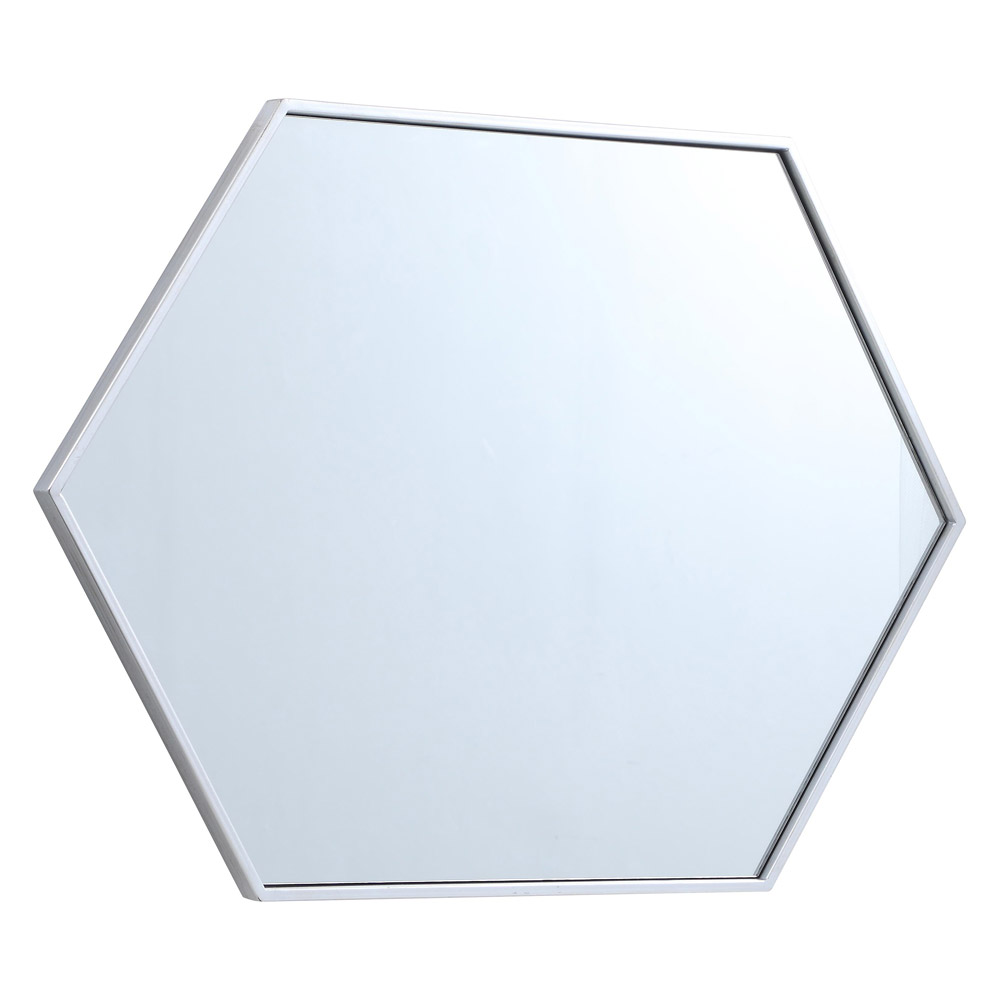 Elegant Wall Mirror - Silver, L 24" (MR4424S)