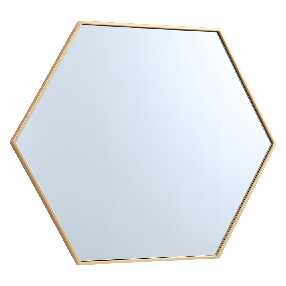 Elegant Wall Mirror - Brass, L 30" (MR4430BR)