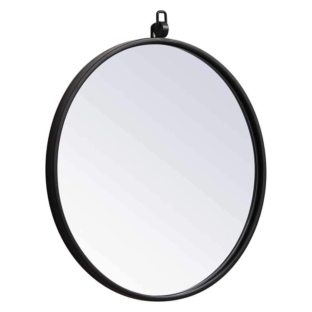 Elegant Wall Mirror - Black, L 18" (MR4718BK)